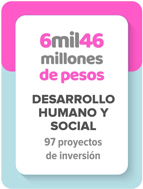 Inversión en desarrollo humano y social